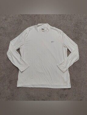Greg Norman Play Dry Long Sleeve Shirt XL White Logo On Chest